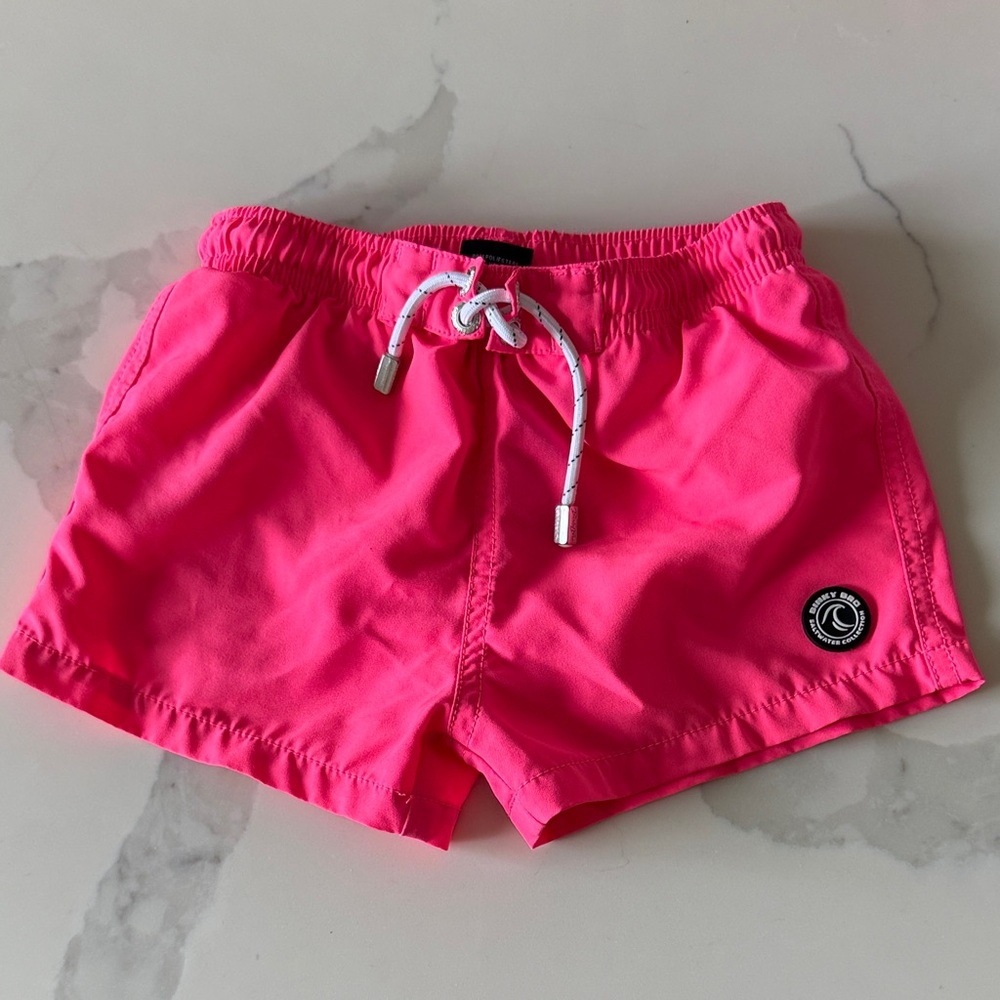 Bright Pink Binky Bro Swim Shorts